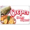 Signmission Crepes Savory And Sweet Banner Concession Stand Food Truck Single Sided B-Crepes Savory And Sweet19 - alternate 1